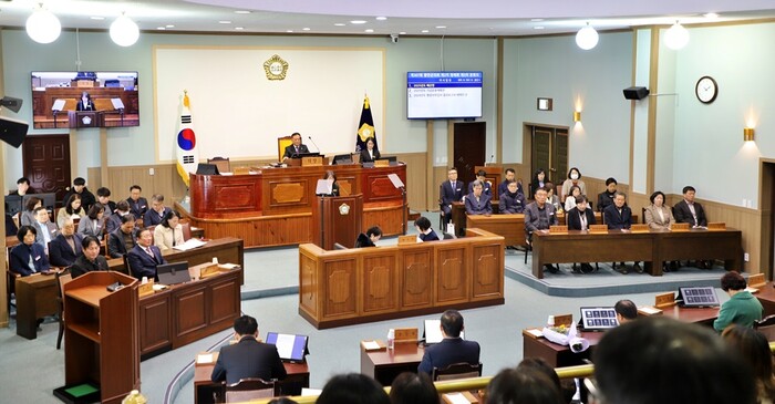 제307회 함안군의회 제2차 정례회 모습.(사진=함양군의회 사무과) 