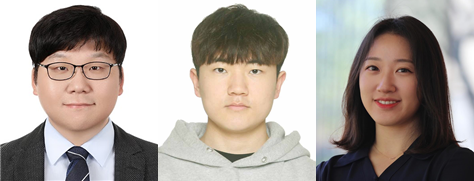 (왼쪽부터)위정재 한양대 유기나노공학과 교수, 양기준 한양대 유기나노공학과 석박사통합과정생, 원수경 한양대 유기나노공학과 박사(사진=한양대 제공)