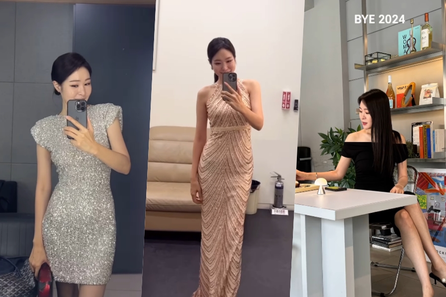 미자, 슬림핏 몸매로 소화한 드레스 자태…섹시한 각선미 여신