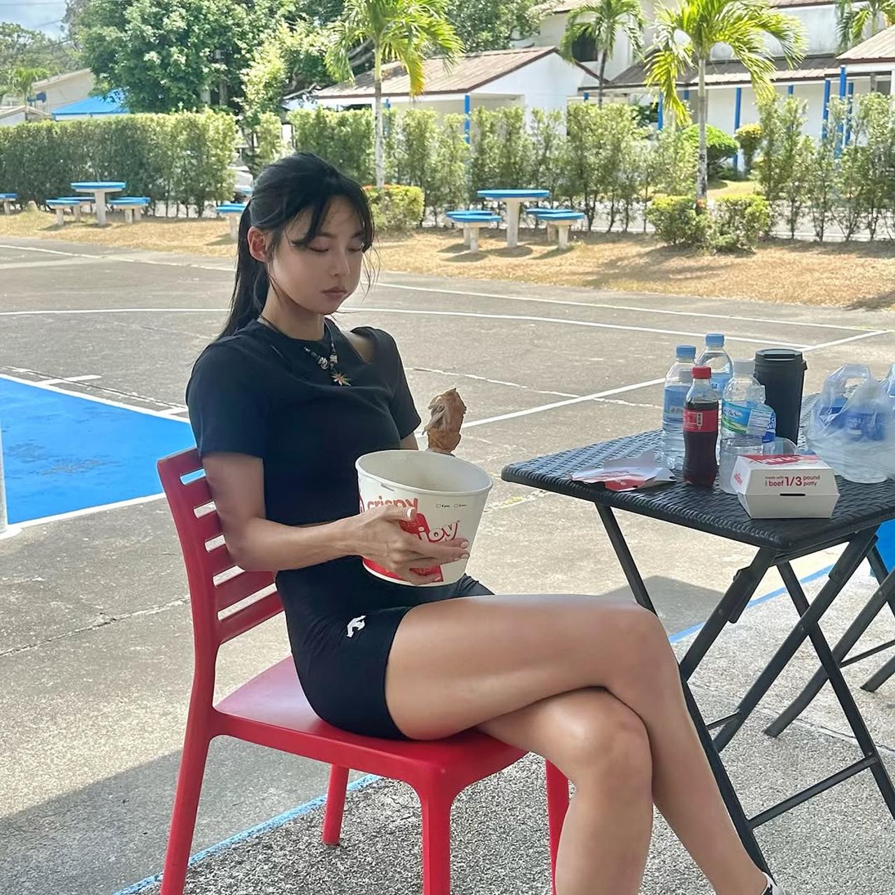 &nbsp;       /Photo: Kim Minji, track athlete (Instagram)