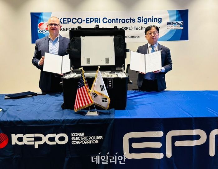 한국전력공사는 지난 2월 미국 노스캐롤라이나주 샬럿에 위치한 미국 전력중앙연구소(EPRI)와 지중케이블 고장점탐지 기술인 SFL(Smart Fault Locator) 판매계약을 체결했다.ⓒ한전