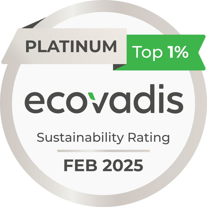 LG디스플레이가 획득한 에코바디스(EcoVadis)의 플래티넘 메달. ⓒLG디스플레이