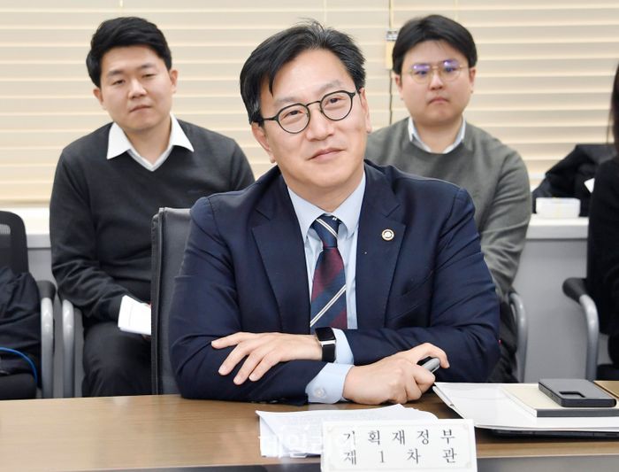 김범석 기획재정부 차관이 7일 오후 서울 중구 은행회관에서 열린 외환건전성협의회에서 발언하고 있다.ⓒ뉴시스