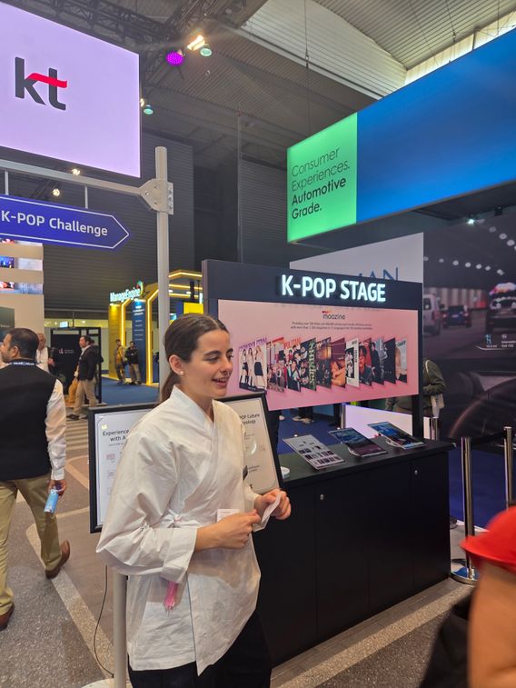 MWC25 전시장에 꾸려진 KT 부스.ⓒ임채현 기자
