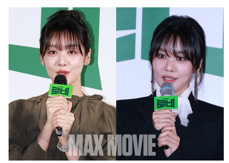 배우 하정우가 연출과 주연을 맡은 '로비'를 통해 영화 데뷔를 하는 차주영은 떨리는 목소리로 답변을 대답하고 있다. 정유진 기자