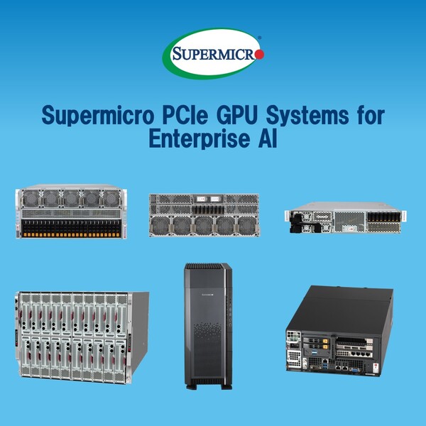 슈퍼마이크로 엔터프라이즈 AI용 PCIe GPU 기반 서버 / 슈퍼마이크로컴퓨터