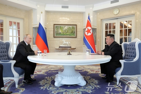 Kim Jong Un and Vladimir Putin / Rodong Sinmun