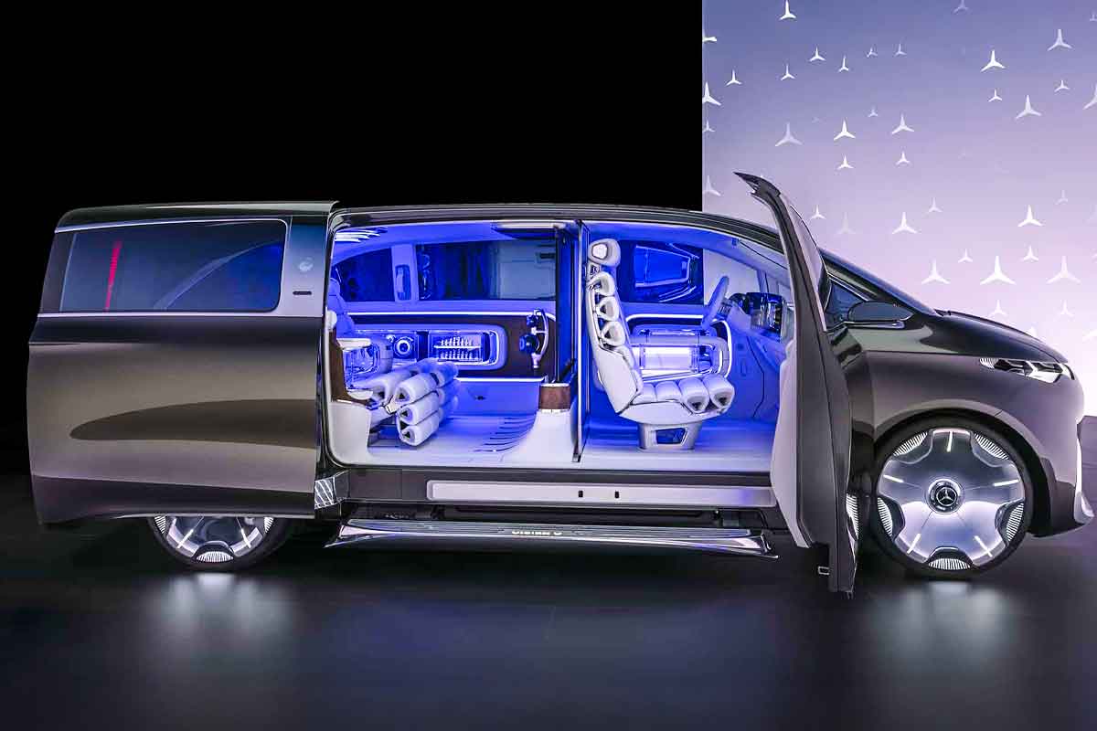 벤츠 - 비전 V - 고급 미니밴 - 전기차 - 콘셉트카 - VAN.EA 플랫폼 - 상하이오토쇼 - 럭셔리MPV