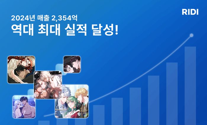 리디가 지난해 연매출 2354억원을 기록하며 역대 최대 실적을 달성했다.ⓒ리디