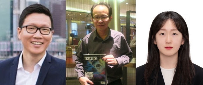 (왼쪽부터) 김세영 포스텍 교수, IBM 오키 구나완 박사, 포스텍 곽현정 박사.