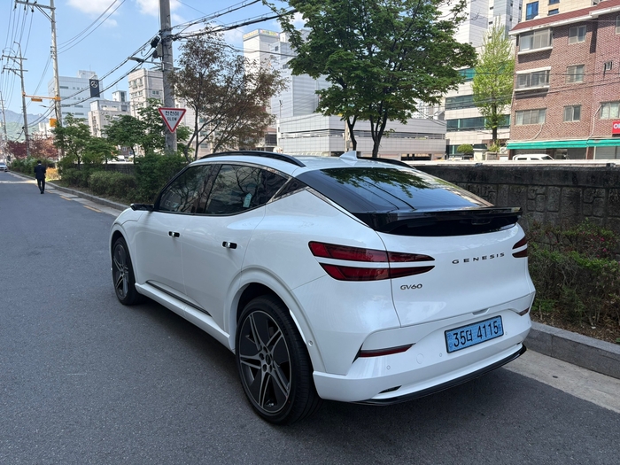 제네시스 GV60. 사진=이찬우 기자