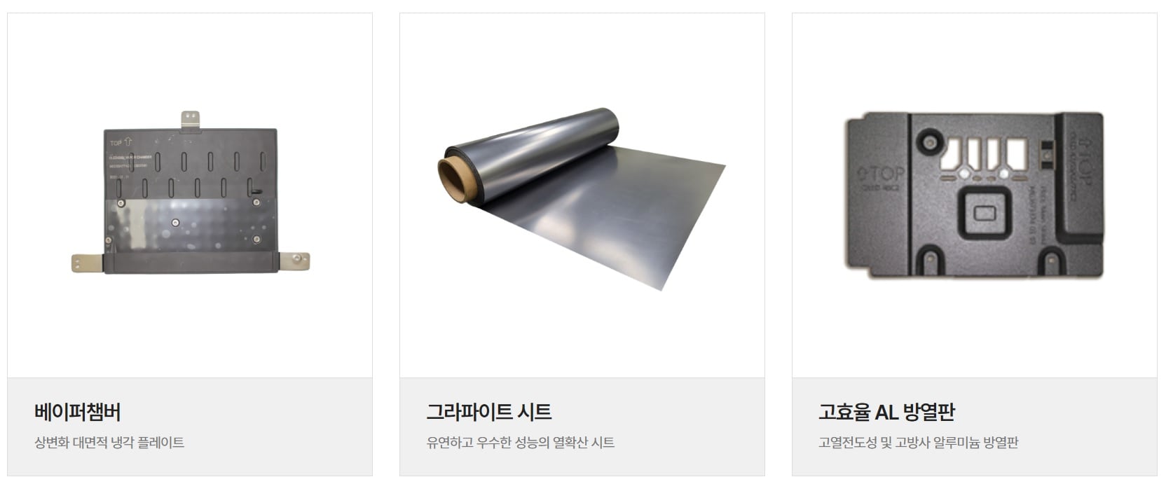 에이치티씨의 방열 제품