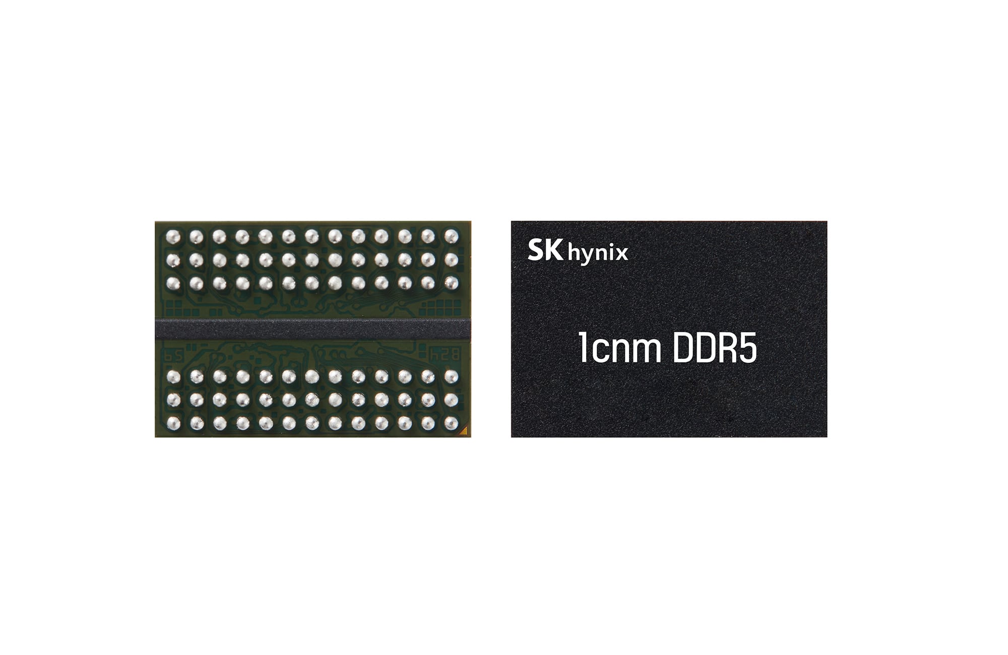 SK하이닉스가 세계 최초로 개발한 10나노급 6세대 1c 미세공정을 적용한 16Gb(기가비트) DDR5 D램. /SK하이닉스 제공