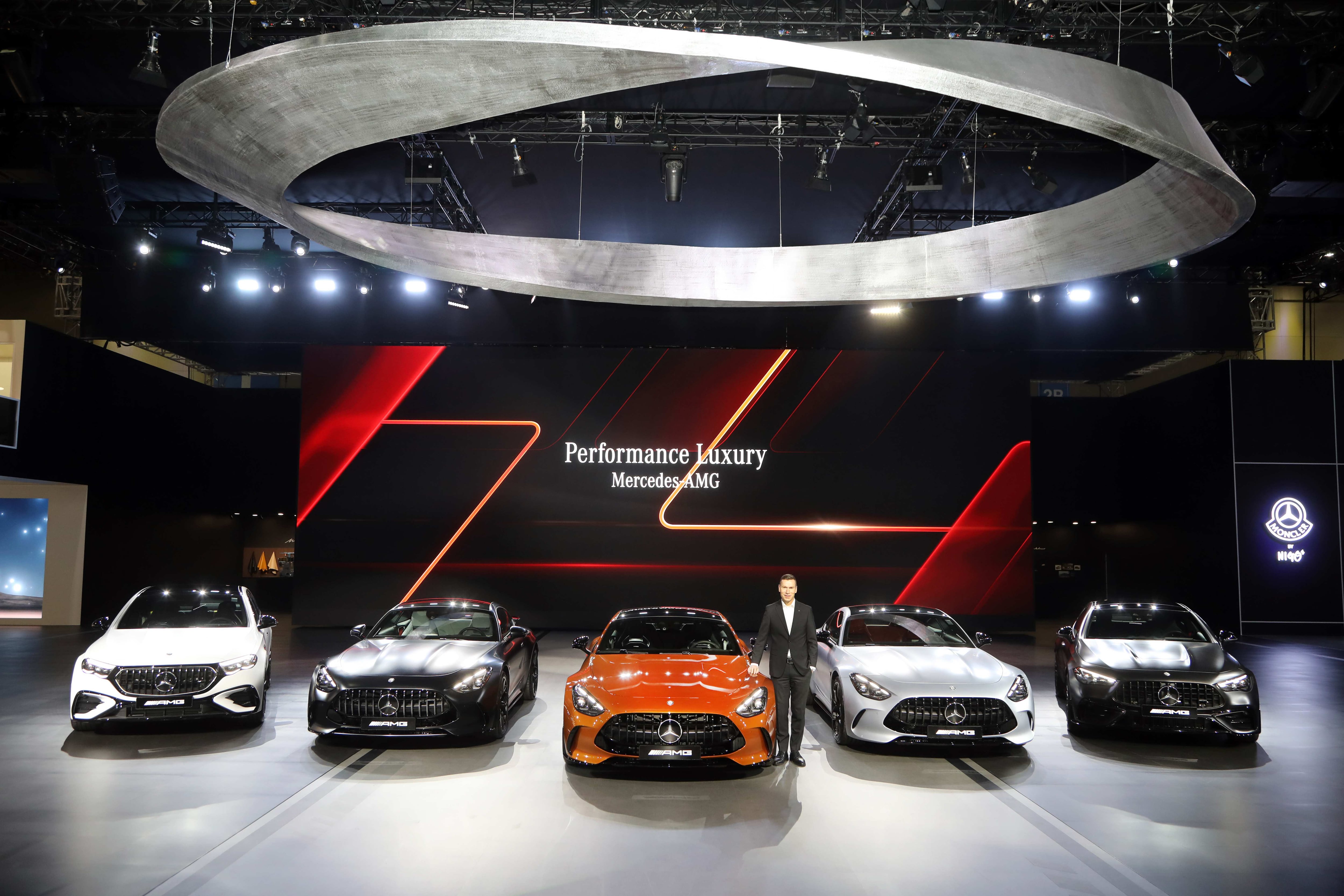 메르세데스-벤츠 코리아가 2025 서울모빌리티쇼에서 공개한 메르세데스-AMG 라인업. /벤츠 코리아 제공