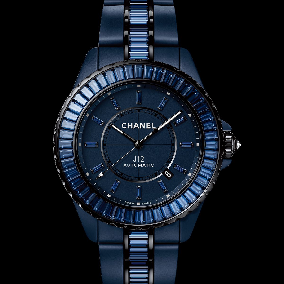 J12 블루 38mm 사파이어 워치.