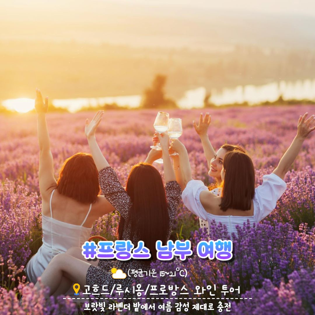 프랑스 남부 여행 / 인포매틱스뷰@Designed by Freepik