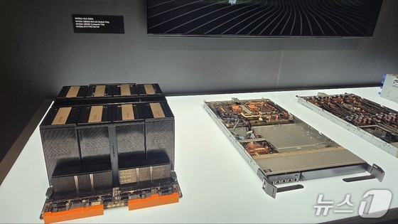 The GB300 range is displayed on the 3rd floor of Grand Hilai Taipei, Taiwan. 2025.05.22 / News1