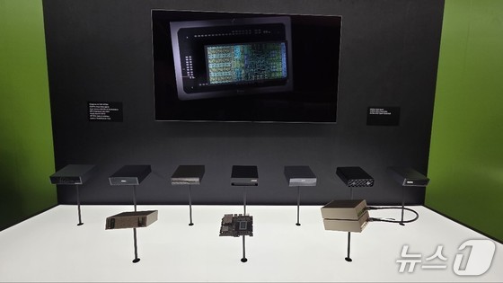 Nvidia DGX Spark range on display on the 3rd floor of Grand Hilai Taipei, Taiwan. 2025.05.22 / News1