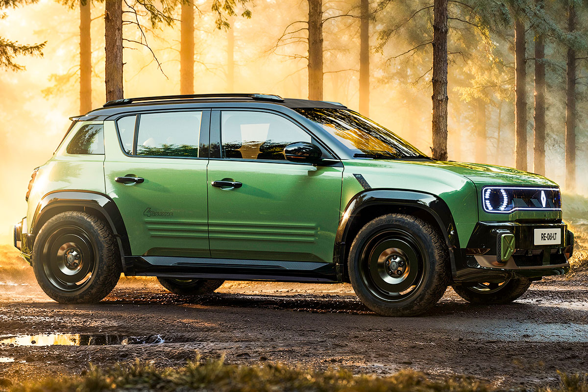 르노 4 사반 - 전기 SUV - 4륜 구동 - 르노 5 플랫폼 - 전기차 콘셉트 - AmpR Small - 사반 4x4