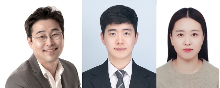 왼쪽부터 최시영 교수, 장진혁 박사(현 삼성전자), 통합과정 남연서 씨