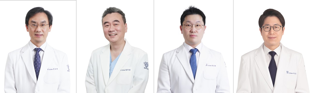 (좌측부터) 경희대한방병원 중풍뇌질환센터 문상관, 정우상, 권승원, 이한결 교수 / 제공 : 경희의료원