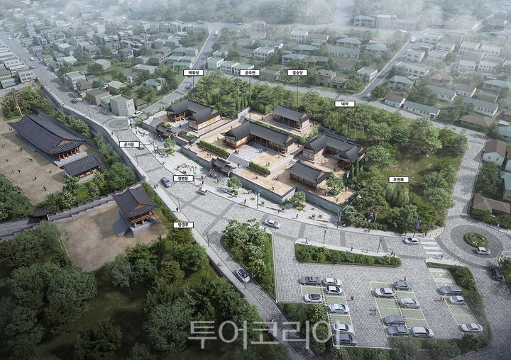 여수시가 추진 중인 전라좌수영 동헌 복원사업 조감도./ 사진=여수시 