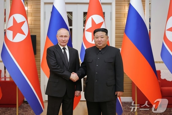 Russian President Vladimir Putin and North Korean leader Kim Jong Un / Rodong Sinmun