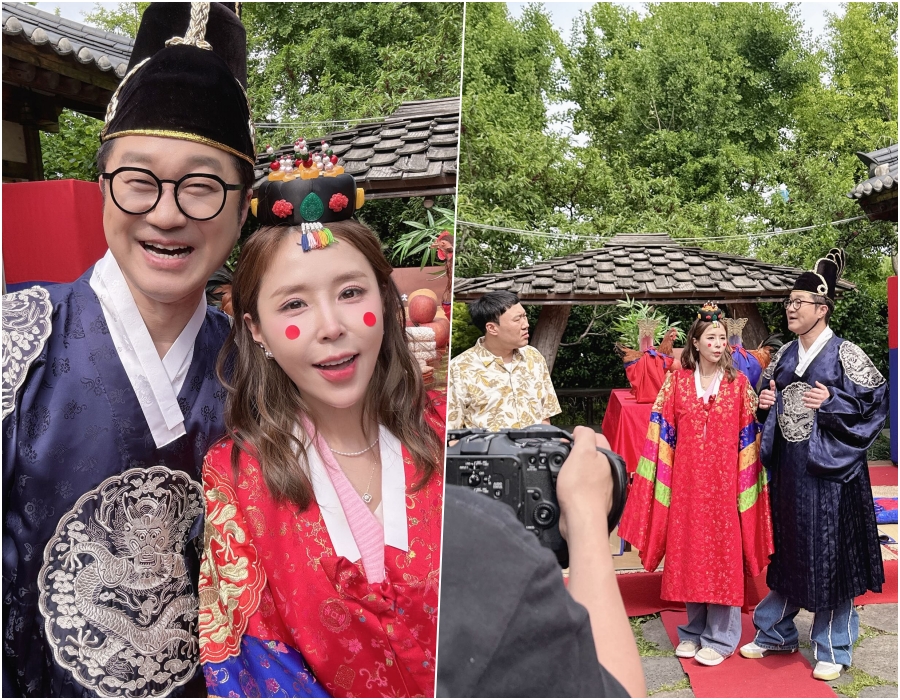 김종민 이어 신지도? 전통 혼례복 입고 