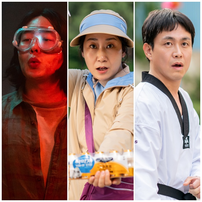 영화 '하이파이브'의 안재홍, 라미란, 오정세.(왼쪽부터) 사진제공=NEW