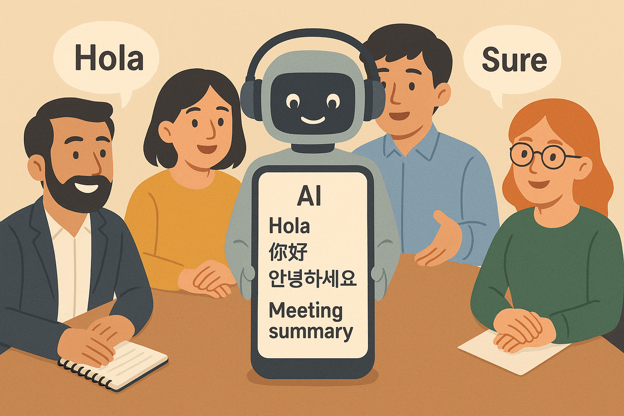 잦은 해외 출장과 영어 회의를 소화하는 직장인은 네이버 ‘클로바노트’나 ‘오터’를 많이 사용한다. / 챗GPT