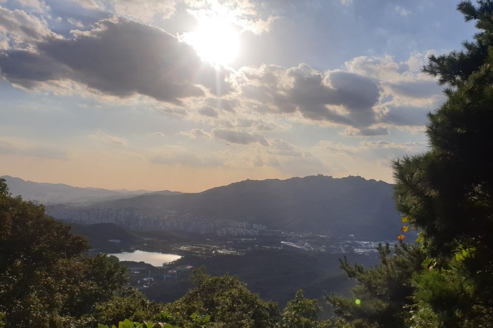 옥녀봉에서 바라 본 과천 / 직접촬영