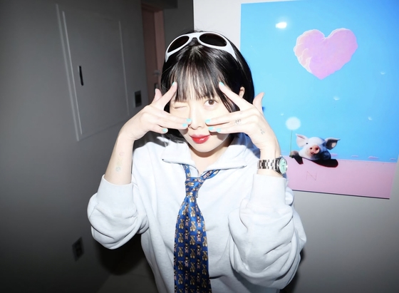 Screenshot from HyunA\'s social media