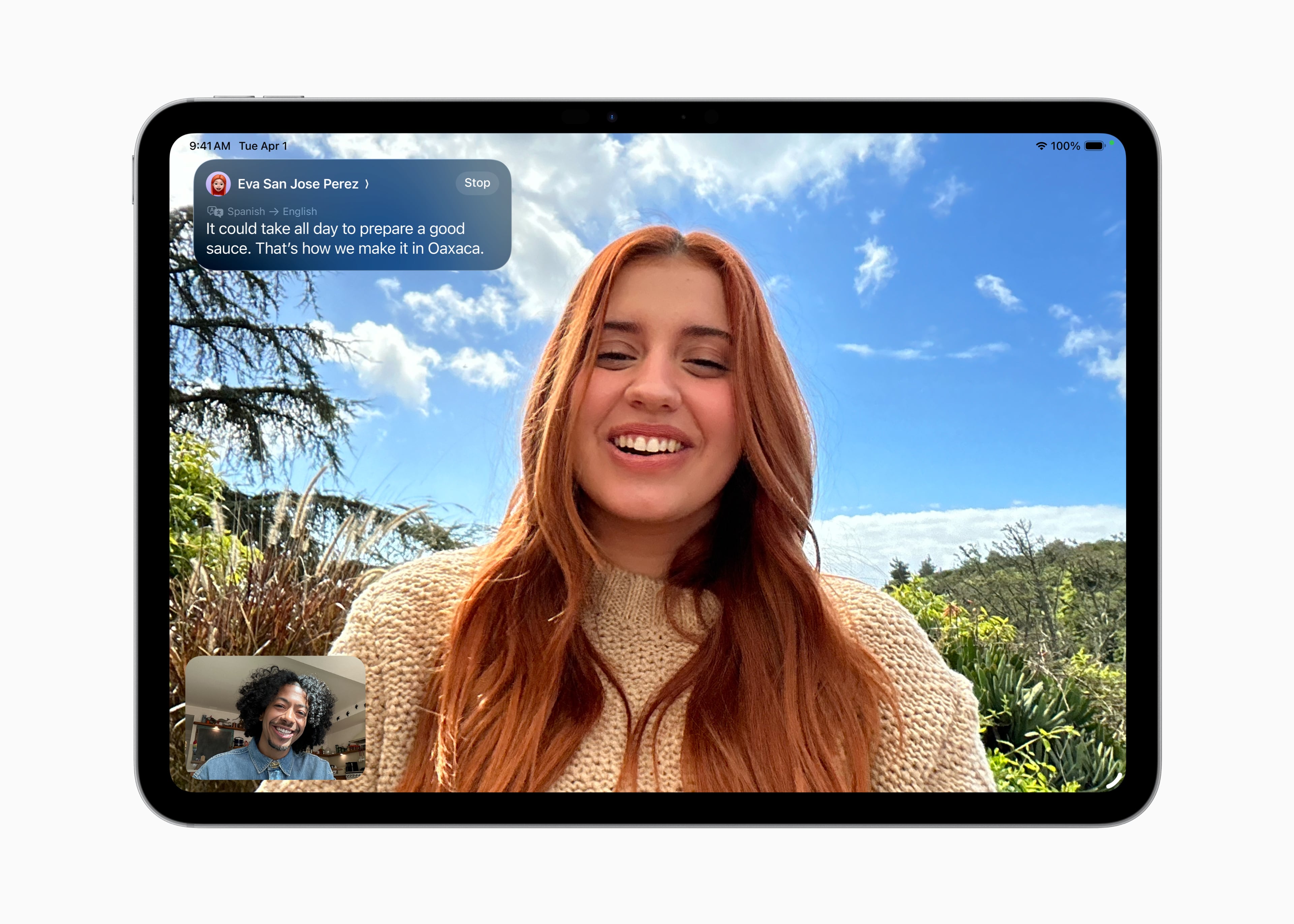 애플 영상통화 서비스 ‘페이스타임’(Facetime) 소개 이미지./애플 제공