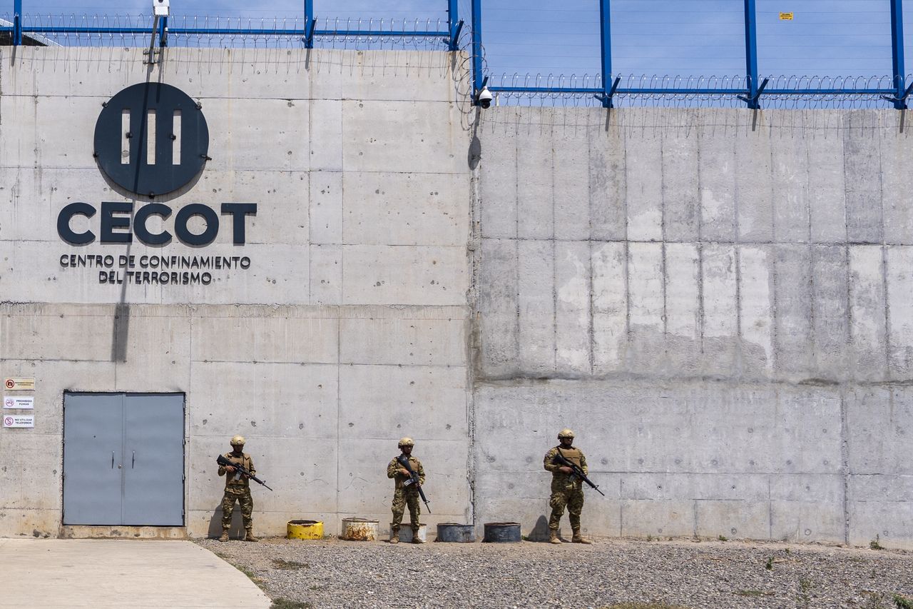 The exterior of the Terrorist Confinement Center in Tecoluca, El Salvador, in March (AP-Yonhap)