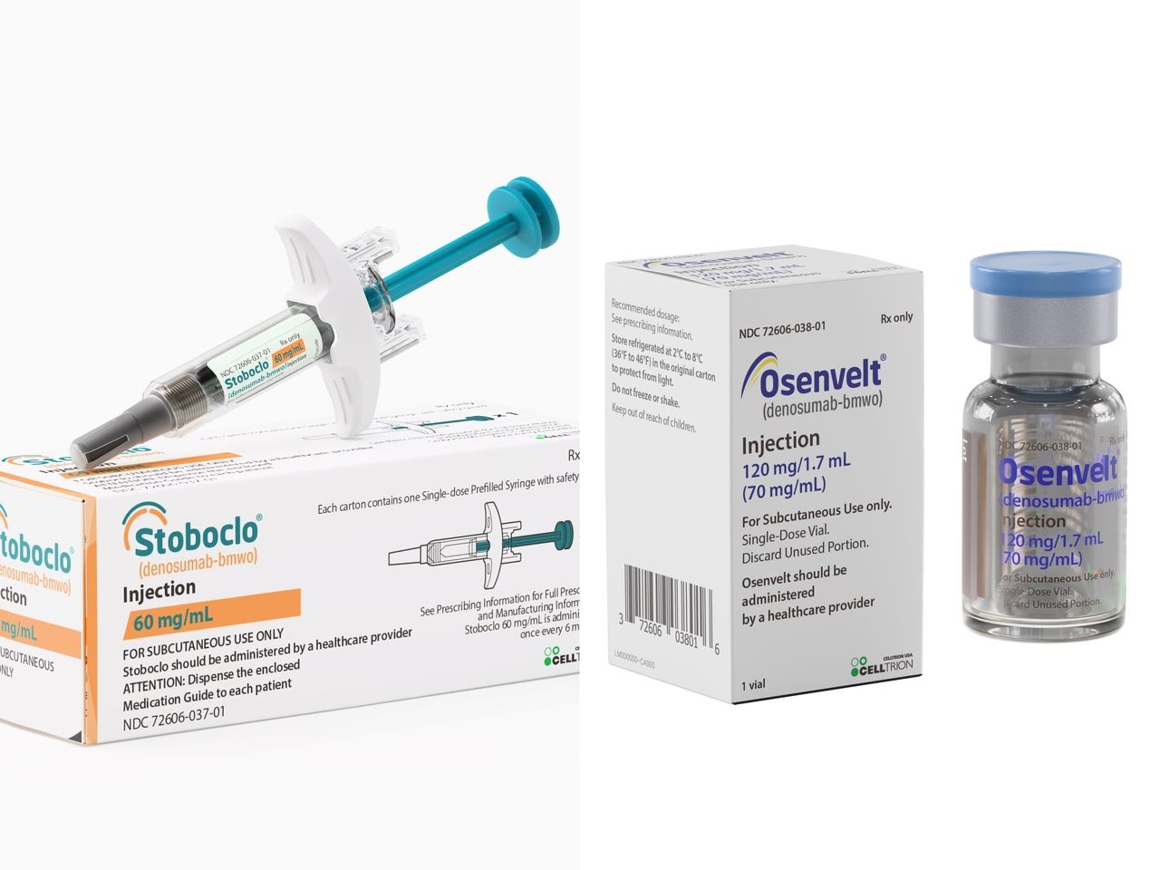 Celltrion's denosumab biosimilars Stoboclo and Osenvelt (Celltrion)