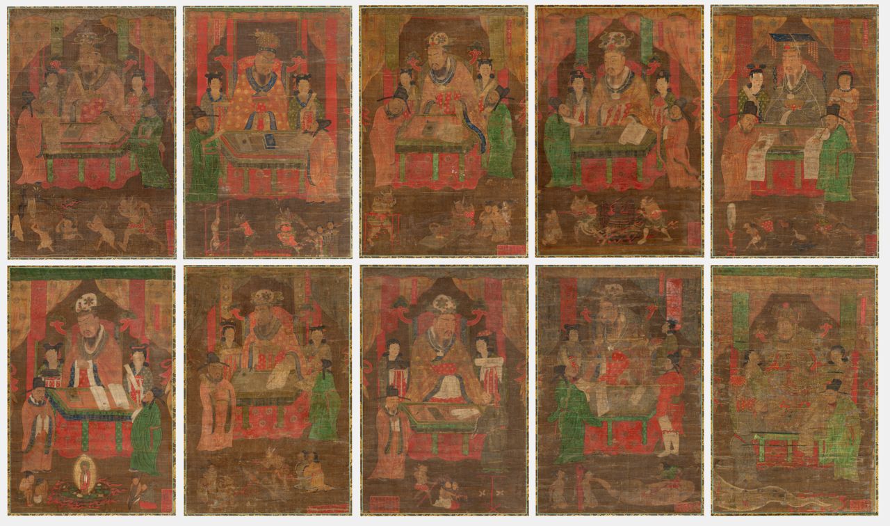The Ten Underworld Kings painting set (Korea Heritage Service)]