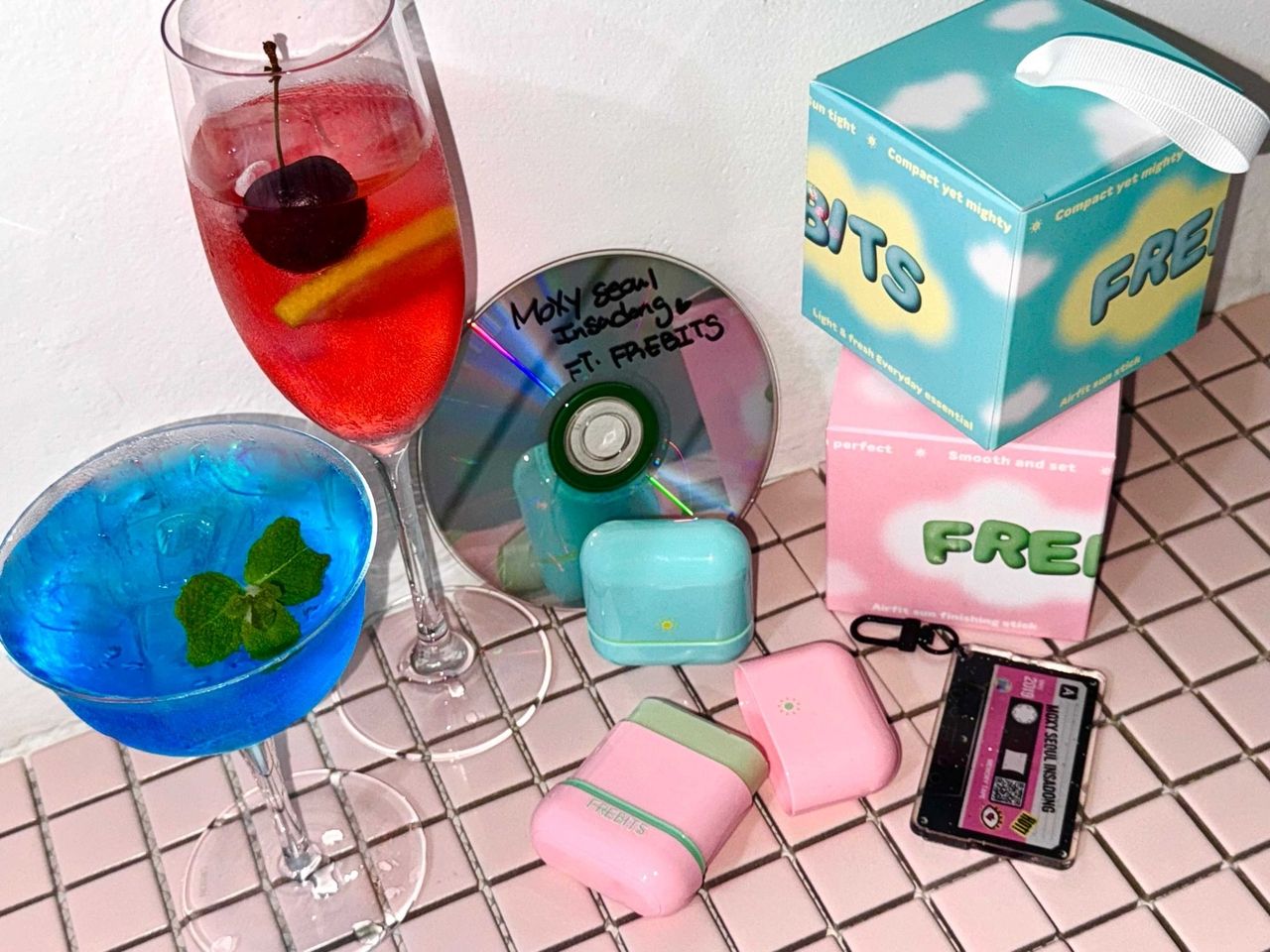 Frebits skin care gifts and summer cocktails at Bar Moy (Moxy Seoul Insadong)