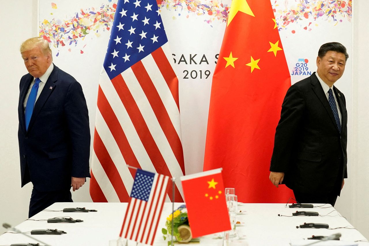 US President Donald Trump attends a bilateral meeting with China]