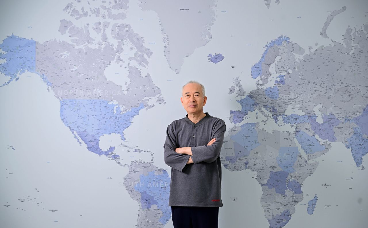 Jusung Engineering Chair Hwang Chul-joo poses during an interview with The Korea Herald held at the company's R&D center in Yongin, Gyeonggi Province, on July 15. (Lee Sang-sub/The Korea Herald)