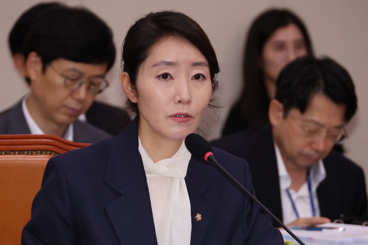 Kang Sun-woo, the nominee to head the Ministry of Gender Equality and Family, speaks during a parliamentary confirmation hearing at the National Assembly in Seoul, in this file photo taken July 14. (Yonhap)]