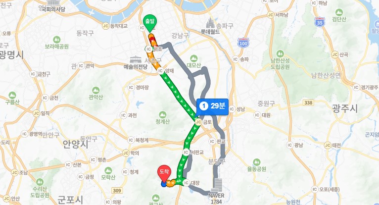 고기리계곡 가는 방법 / 사진=네이버 지도 캡처