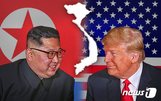 Kim Jong Un, General Secretary of the Workers\' Party of Korea, and U.S. President Donald Trump / News1
