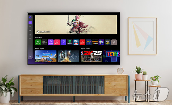 LG webOS TV running the Xbox app and other gaming apps, January 15, 2025 / Courtesy of LG Electronics / News1