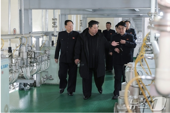 North Korean leader Kim Jong Un inspecting a nuclear material production base and nuclear weapons research facility in January / Rodong Sinmun