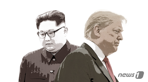 Kim Jong Un, General Secretary of the Workers\' Party of Korea, and Donald Trump, President of the U.S. / News1