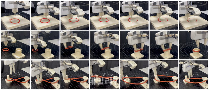 로봇팔이 다양한 작업을 수행하는 모습. ⓒ한국과학기술원