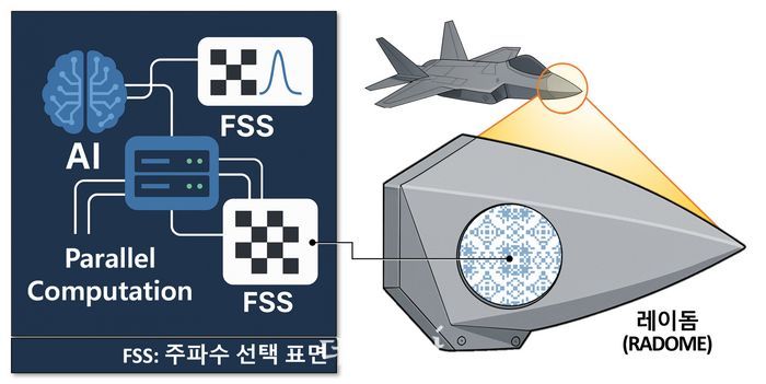 KRISS가 개발한 주파수 선택 표면(FSS) 설계 소프트웨어 모식도. ⓒ