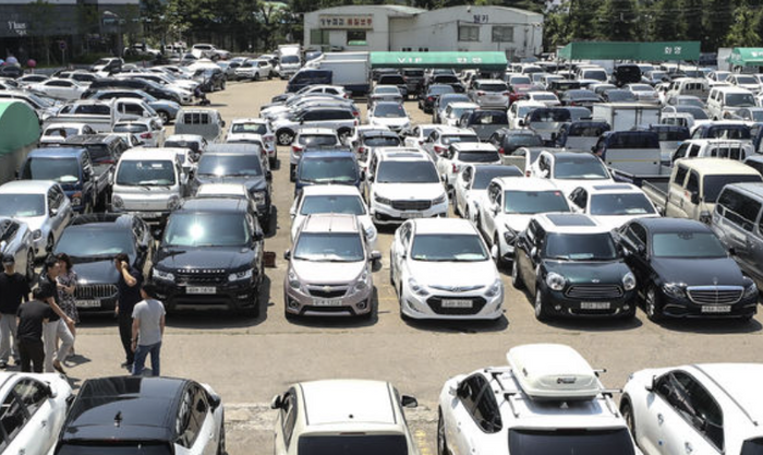 서울 성동구 장한평 중고차매매시장.ⓒ뉴시스