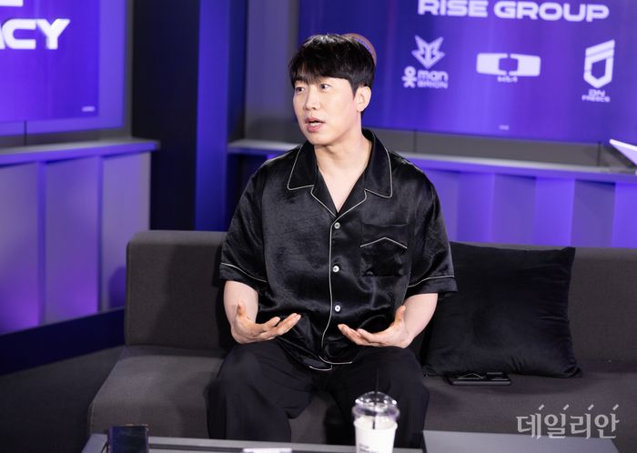 성승헌 캐스터가 14일 서울 종로구 롤파크에서 데일리안과 인터뷰하고 있다. ⓒ데일리안 황지현 기자