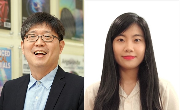 노준석 포스텍 교수(왼쪽)와  기계공학과 통합과정  한예슬 씨